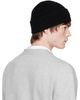 AMI Paris AMI Paris Black Wool Ami De Coeur Beanie - 3