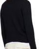 AMI Paris AMI Paris Black Wool Crewneck Ami de Coeur Cardigan - 3