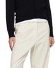 AMI Paris AMI Paris Black Wool Crewneck Ami de Coeur Cardigan - 4