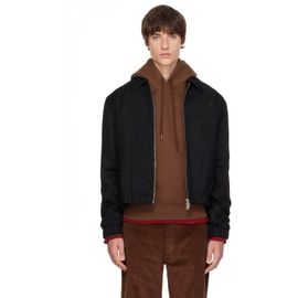 AMI Paris AMI Paris Black Wool Padded Ami de Coeur Jacket
