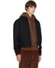 AMI Paris AMI Paris Black Wool Padded Ami de Coeur Jacket - 2
