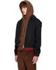 AMI Paris AMI Paris Black Wool Padded Ami de Coeur Jacket - 4
