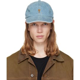 AMI Paris AMI Paris Blue Ami De Coeur Embroidery Cap
