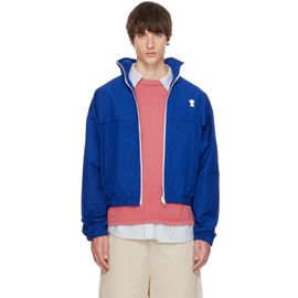 AMI Paris AMI Paris Blue Ami de Coeur Windbreaker Jacket
