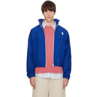 AMI Paris AMI Paris Blue Ami de Coeur Windbreaker Jacket