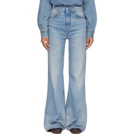 AMI Paris AMI Paris Blue Flare-Fit Cotton Jeans
