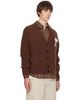 AMI Paris AMI Paris Brown Alpaca Ami de Coeur Cardigan - 2