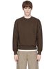 AMI Paris AMI Paris Brown Tonal Embossed Ami de Coeur Sweatshirt - 1