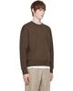 AMI Paris AMI Paris Brown Tonal Embossed Ami de Coeur Sweatshirt - 2