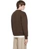AMI Paris AMI Paris Brown Tonal Embossed Ami de Coeur Sweatshirt - 3