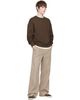 AMI Paris AMI Paris Brown Tonal Embossed Ami de Coeur Sweatshirt - 4
