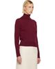AMI Paris AMI Paris Burgundy Wool Ami de Coeur Turtleneck - 2