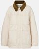 Ami Paris Ami Paris Corduroy-trimmed cotton twill field jacket - 1