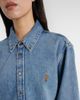 Ami Paris Ami Paris Embroidered denim shirt - 4