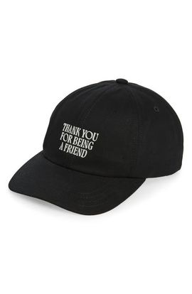 AMI PARIS AMI PARIS Friend Embroidered Adjustable Baseball Cap
