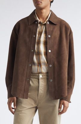 AMI PARIS AMI PARIS Goatskin Suede Overshirt