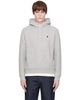 AMI Paris AMI Paris Gray Cotton Ami de Coeur Hoodie - 1