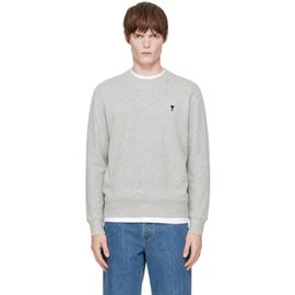 AMI Paris AMI Paris Gray Cotton Ami de Coeur Sweatshirt