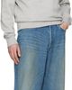 AMI Paris AMI Paris Gray Cotton Crochet 'Ami de Coeur' Sweatshirt - 4