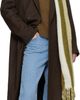 AMI Paris AMI Paris Green Striped Alpaca Scarf - 2