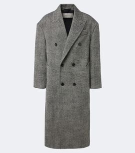 Ami Paris Ami Paris Herringbone double-breasted wool coat