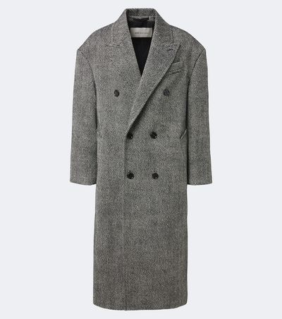 Ami Paris Ami Paris Herringbone double-breasted wool coat