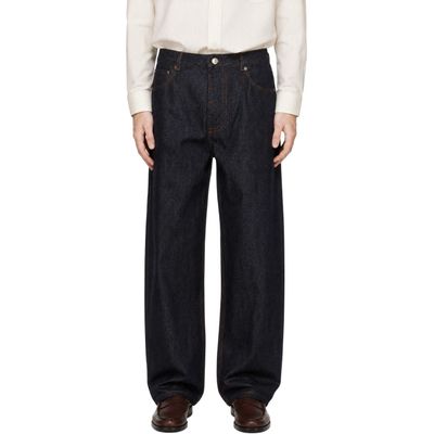 AMI Paris AMI Paris Indigo Baggy-Fit Cotton Jeans