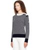 AMI Paris AMI Paris Navy & Off-White Sailor Striped Wool Crewneck Sweater - 4