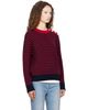 AMI Paris AMI Paris Navy & Red Sailor Striped Wool Crewneck Sweater - 2
