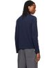 AMI Paris AMI Paris Navy Cotton Longsleeves Ami De Coeur T-shirt - 3