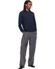 AMI Paris AMI Paris Navy Cotton Longsleeves Ami De Coeur T-shirt - 4