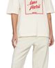 AMI Paris AMI Paris Off-White Cotton 'Ami Paris Heritage' Print T-shirt - 4