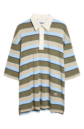 AMI PARIS AMI PARIS Oversize Stripe Cotton Polo