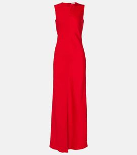 Ami Paris Ami Paris Paneled satin maxi dress