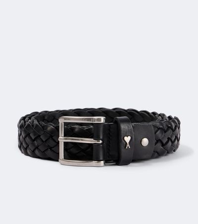 Ami Paris Ami Paris Paris Paris braided leather belt