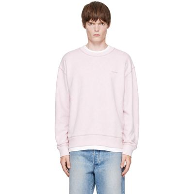 AMI Paris AMI Paris Pink 'Ami Paris' Logo Sweatshirt