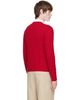 AMI Paris AMI Paris Red Cable Wool Cardigan - 3