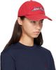 AMI Paris AMI Paris Red Cotton 'AMI Paris' Embroidery Cap - 2