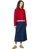 AMI Paris AMI Paris Red Cotton Zipped Ami de Coeur Jacket - 4