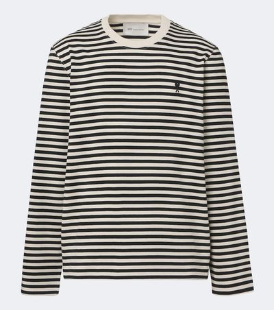 Ami Paris Ami Paris Striped cotton T-shirt