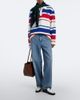 Ami Paris Ami Paris Striped oversized cotton polo shirt - 6