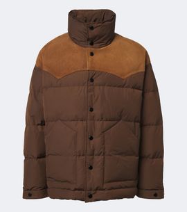 Ami Paris Ami Paris Suede-trimmed down jacket