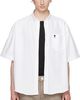 AMI Paris AMI Paris White Boxy Embroidered 'Ami de Coeur' Shirt - 1