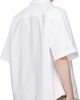AMI Paris AMI Paris White Boxy Embroidered 'Ami de Coeur' Shirt - 3