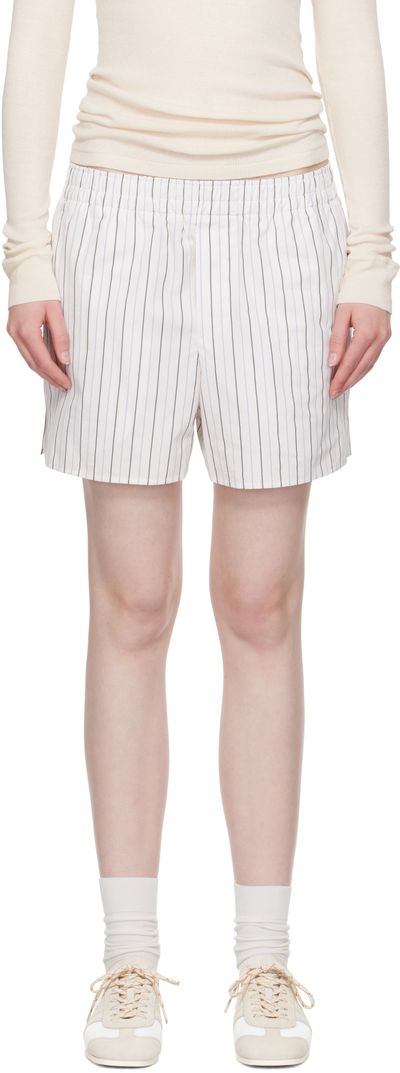 AMI Paris AMI Paris White Cotton Elasticated Shorts