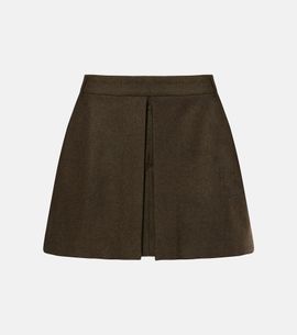 Ami Paris Ami Paris Wool flannel miniskirt