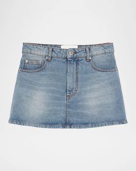 Ami Paris Denim Mini Skirt