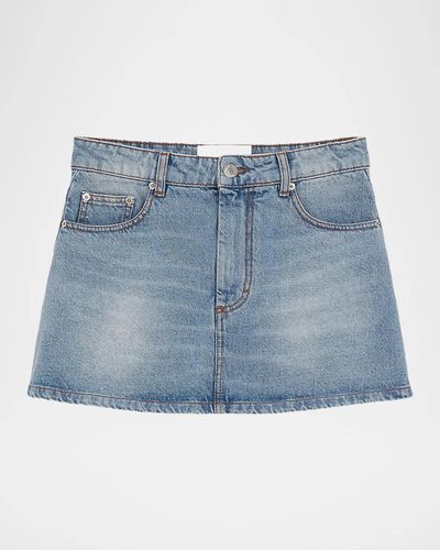 Ami Paris Denim Mini Skirt