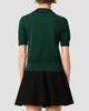 AMI Paris Women's Ami De Coeur Wool Polo Top - 3