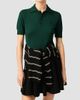 AMI Paris Women's Ami De Coeur Wool Polo Top - 4